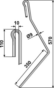 Wiedegtand Ø9mm