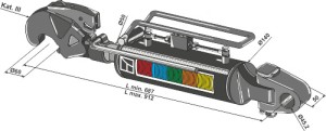 Hydraulische topstang met vanghaken en stangkop