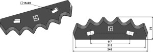 Couteau pour mélangeurs de fourrage