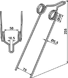 Wiedegtand Ø5,5mm