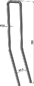 Wiedegtand Ø14mm
