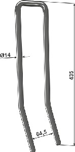 Wiedegtand Ø14mm