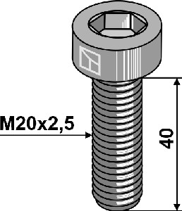 Inbusbout - M20x2,5 - 10.9