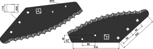Couteau pour mélangeurs de fourrage - revêtement carbure