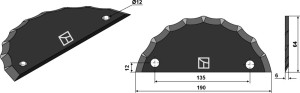 Couteau pour mélangeurs de fourrage