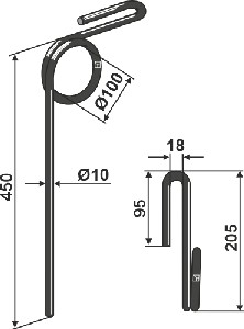 Wiedegtand Ø10mm