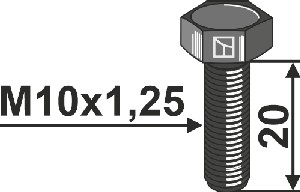 Boulon - M10x1,25