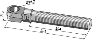 Spindel M42x3 - linkse draad