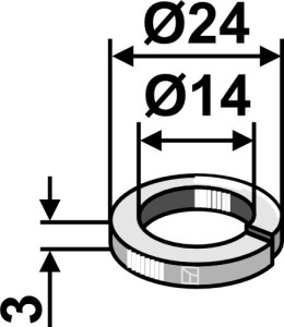Federring Ø24x3xØ14
