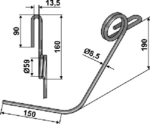Wiedegtand Ø12mm