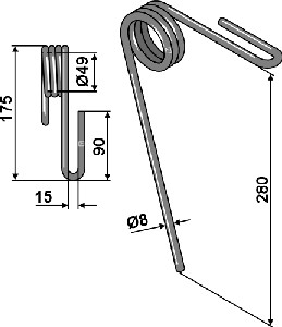 Wiedegtand Ø12mm