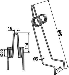 Wiedegtand Ø8mm