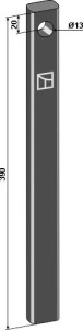 Ressort grattoir 32x12