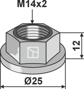 Kraagmoer - M14x2