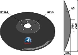 Disque lisse Ø628x6,5
