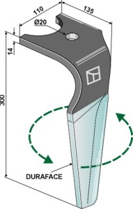 Kreiseleggenzinken (DURAFACE), links