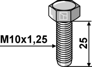 Boulon - M10x1,25