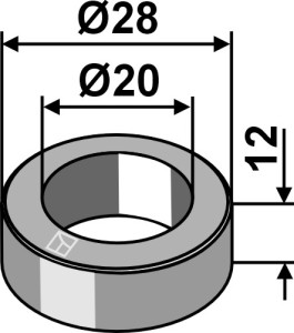 Bus Ø28x12xØ20