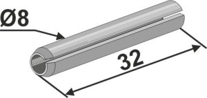 Spannstift - Ø8x32