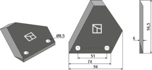 Futtermischwagenmesser