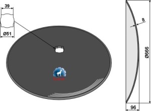 Disque lisse Ø666x8