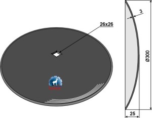 Disque lisse Ø300x3