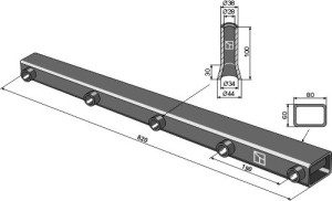 Tandhouder 820mm