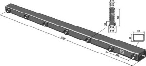 Tandhouder 1200mm