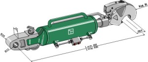 Hydraulische topstang met vanghaken en stangkop