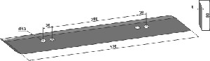 Lame pour rouleaux à lames 520mm