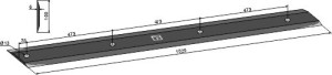 Lame pour rouleaux à lames 1525mm