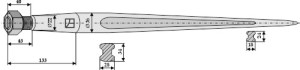 Frontladertand 810mm SHW