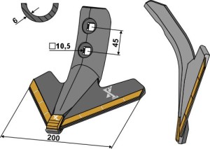 Ganzevoetbeitel 200mm - Carbide