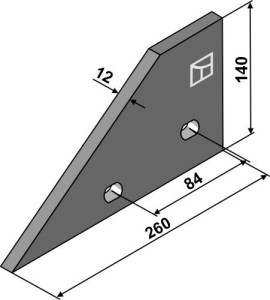 Landside tip - right
