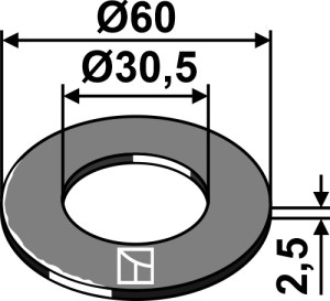 Disc spring Ø60