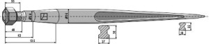 Frontladertand 1100mm