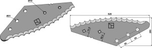 Couteau pour mélangeurs de fourrage 626mm