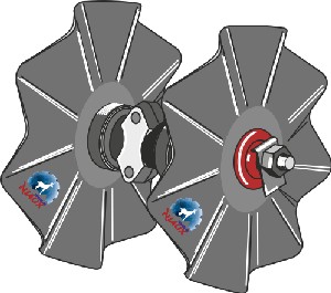Train de disques assembles avec disques ondulés Ø450