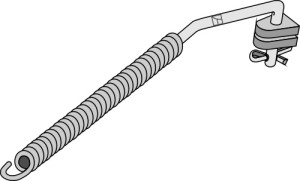 Ressort de stabilisation pour barres inférieures Cat. II-I