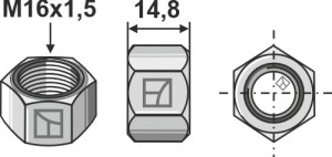 Écrou M16x1,5