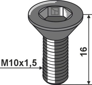 Boulon à six pan creux