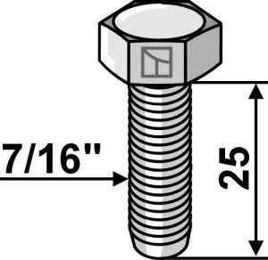 Zeskantmoer 7/16'' UNF