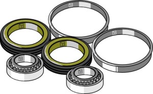 Lagerset voor schijfkouter