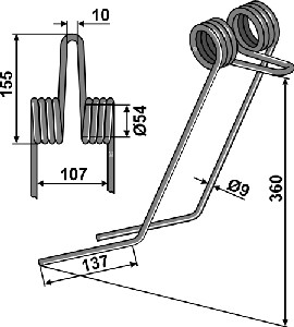 Wiedegtand Ø9mm