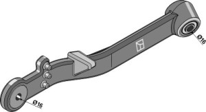Armgeheel sluitwiel, linkerzijde