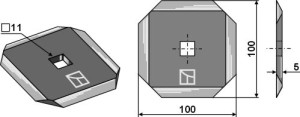 Voermengwagenmes