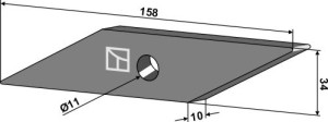 Plastic slat spacer
