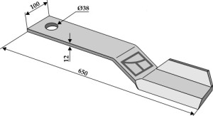 Maaimes 650mm - links